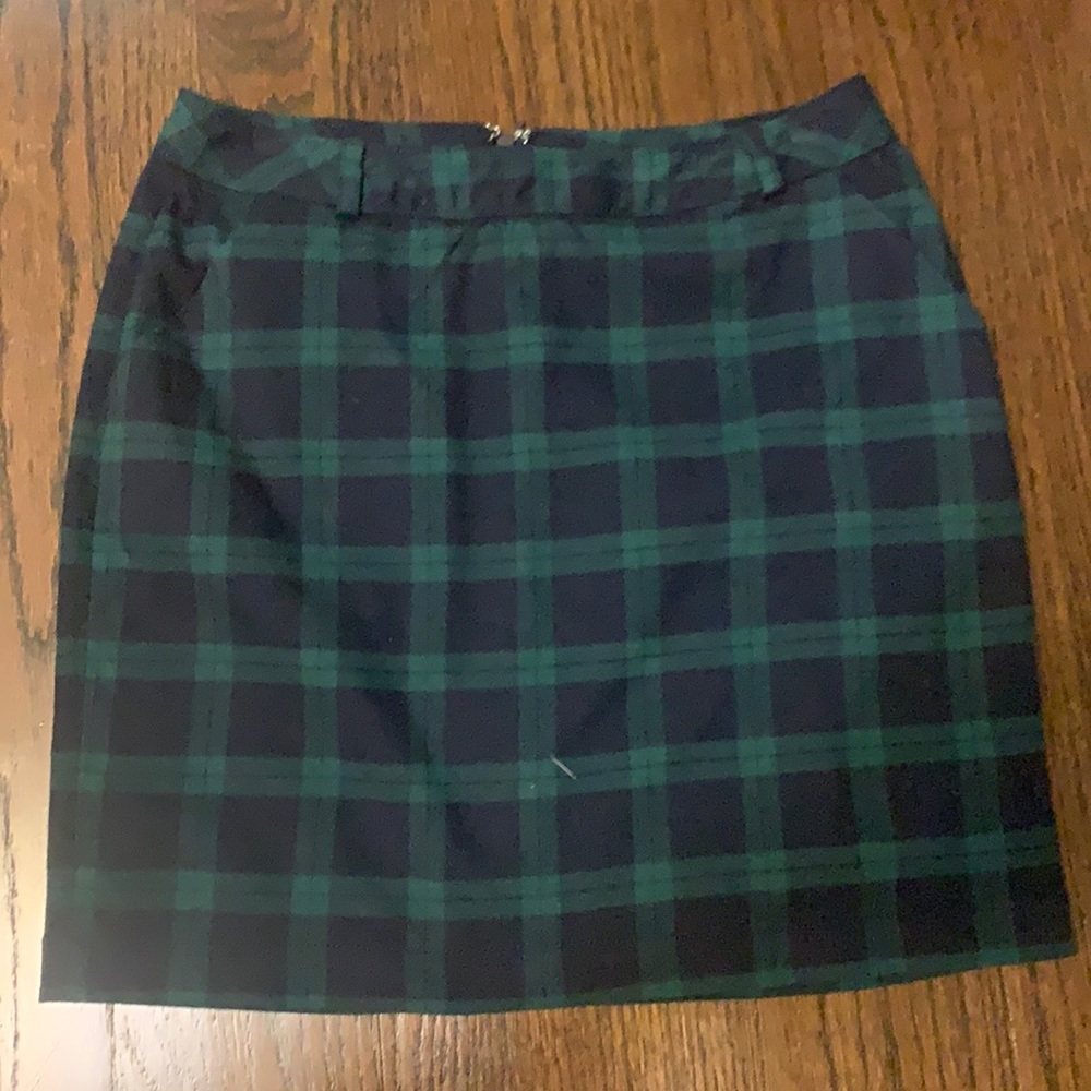 Plaid mini skirt